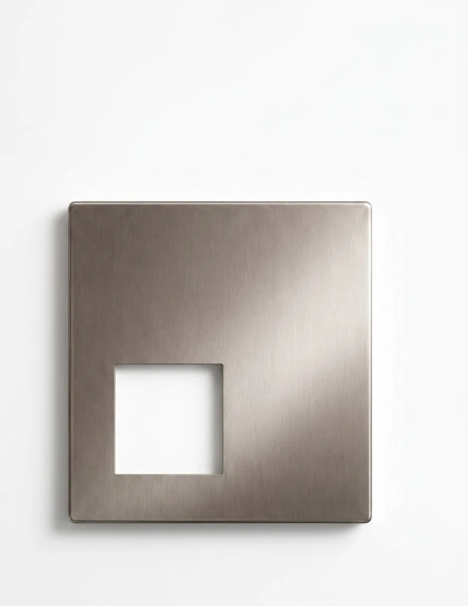 Folded Mount brushed steel photo frame by yrslv