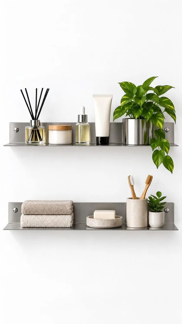 Ledge gloss-black steel angle shelf by yrslv