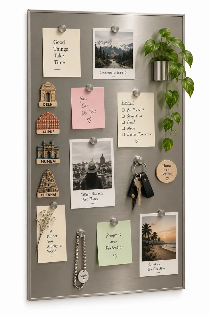 Memory Stack steel memo board and organiser by yrslv